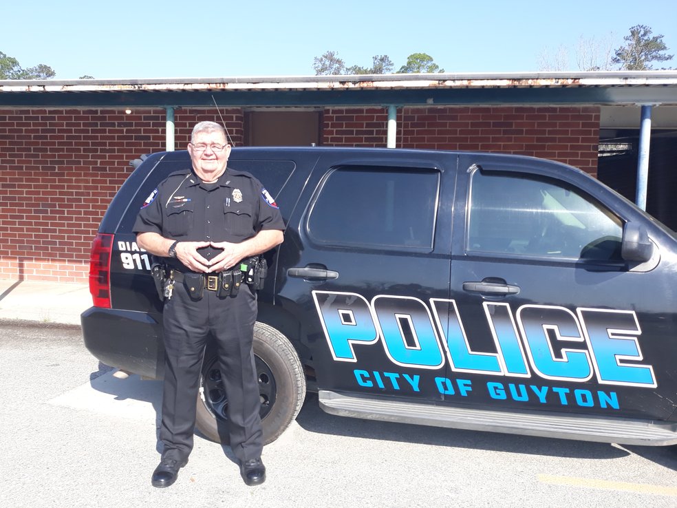 Officer Dennis Langley is the new school resource officer at Guyton Elementary.